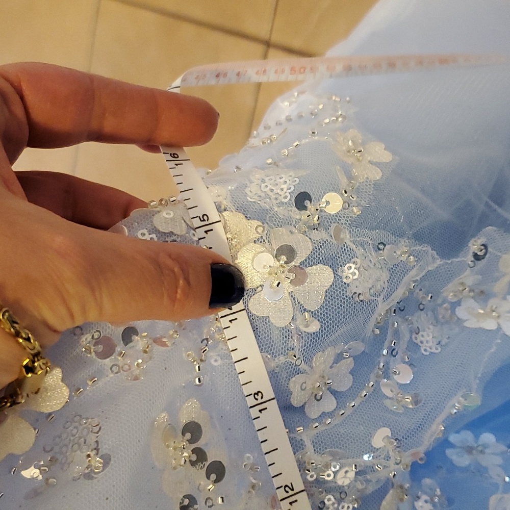Custome Blue tulle dress, Never Worn - Picture 10 of 10